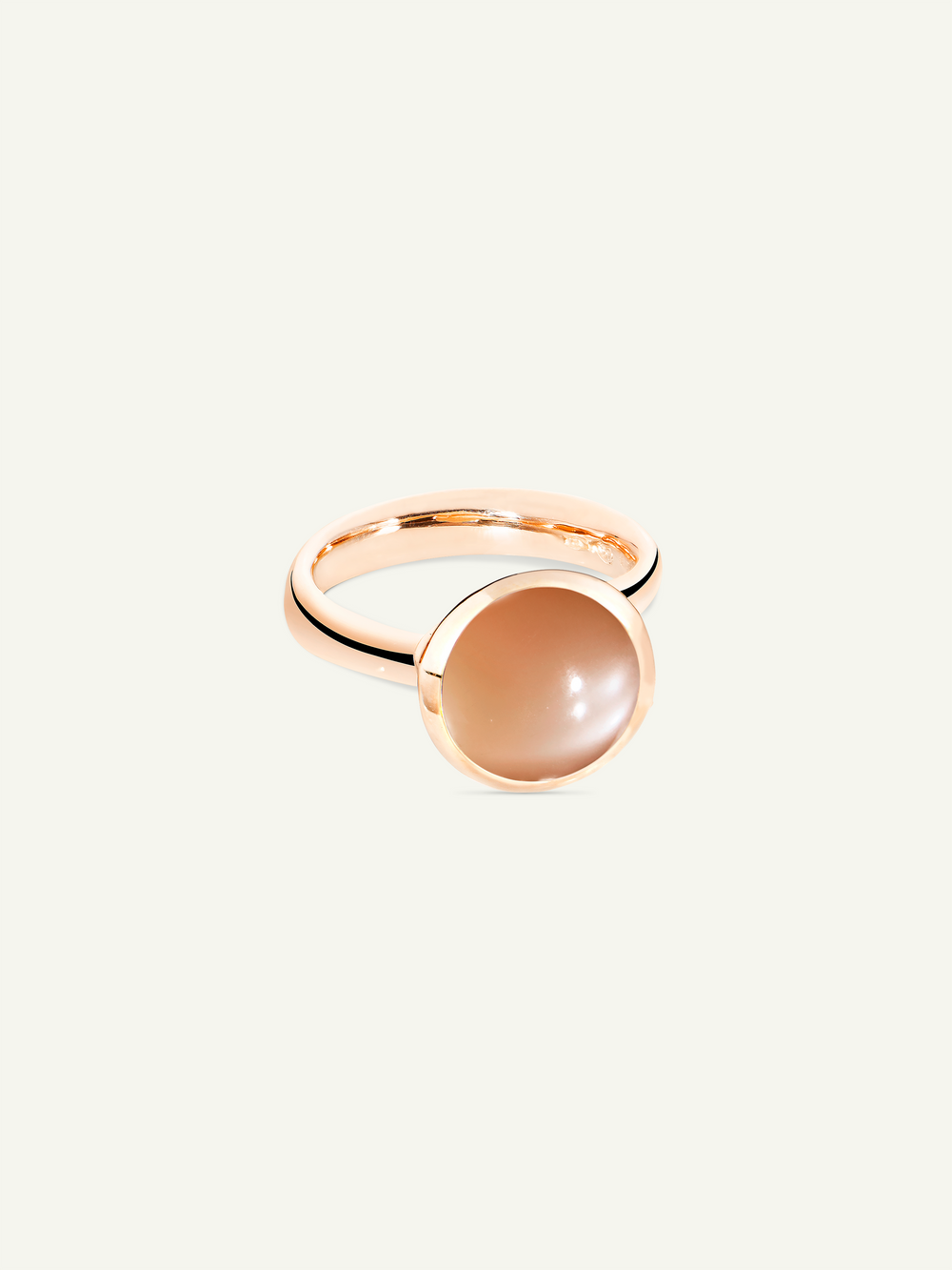 Ring BOUTON large Moonstone brown brown Moonstone