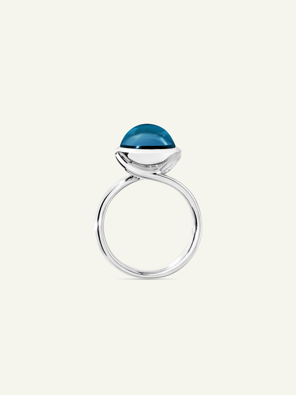 Ring BOUTON large London Topaz London Topaz