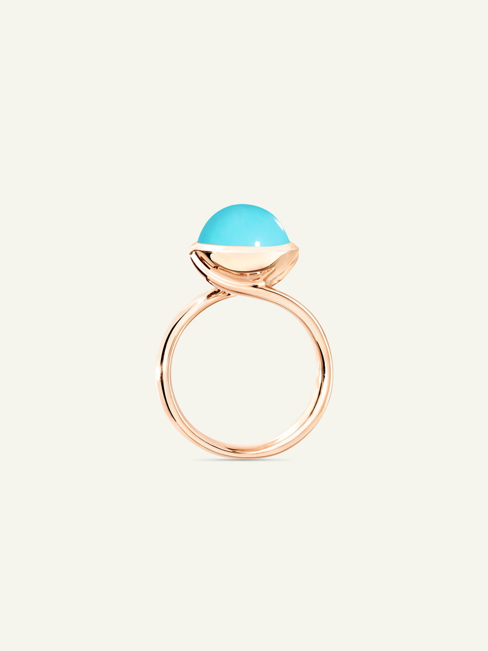 Ring BOUTON large Turquoise Türkis