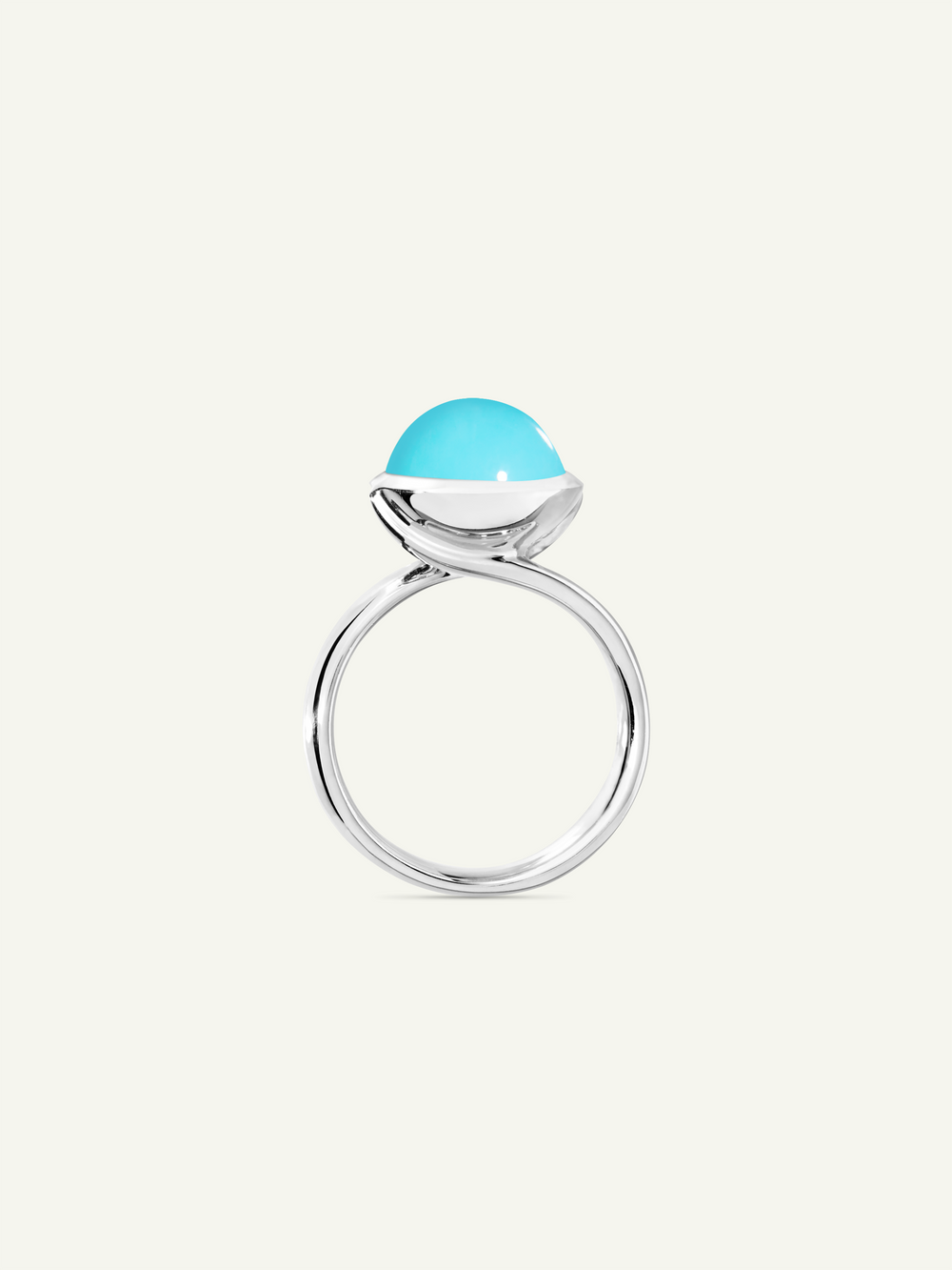 Ring BOUTON large Turquoise Türkis