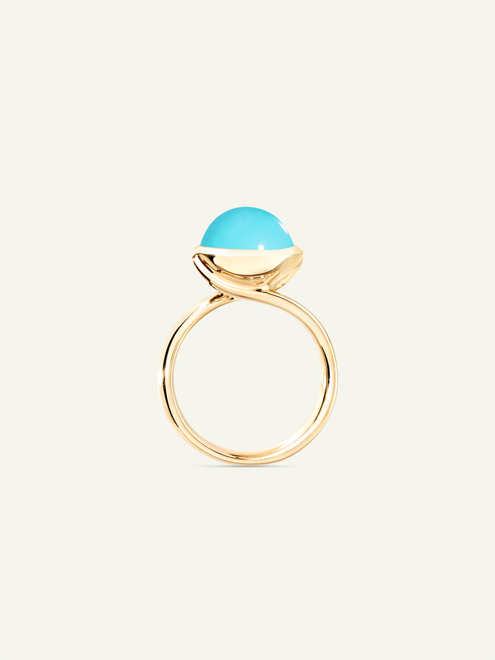 Ring BOUTON large Turquoise Türkis