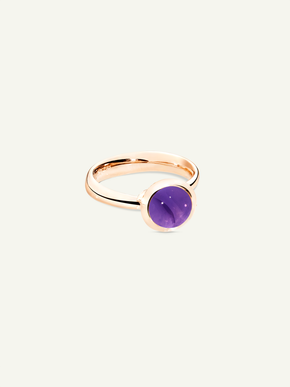 Ring BOUTON small Amethyst Amethyst