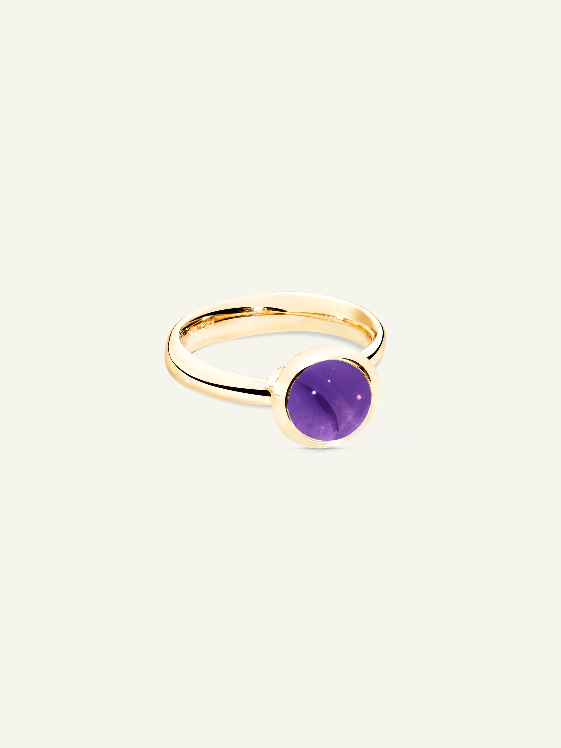 BOUTON Small Ring with Amethyst