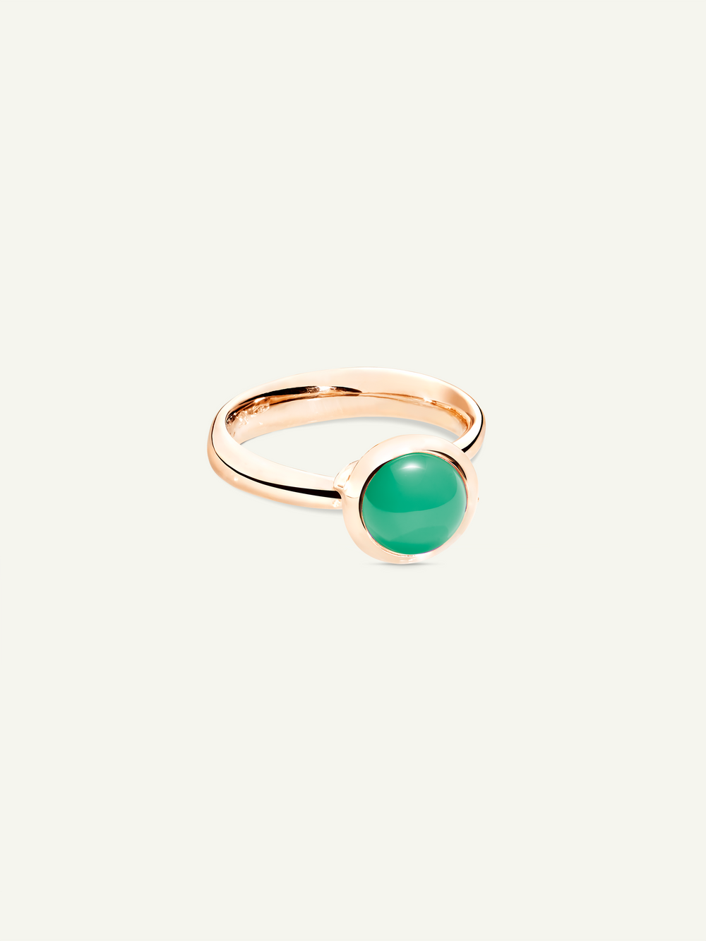 Ring BOUTON small Chrysoprase Chrysopras