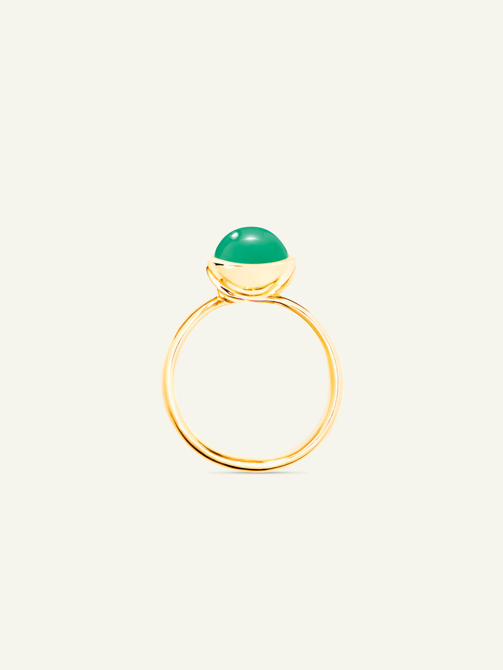 Ring BOUTON small Chrysoprase Chrysopras