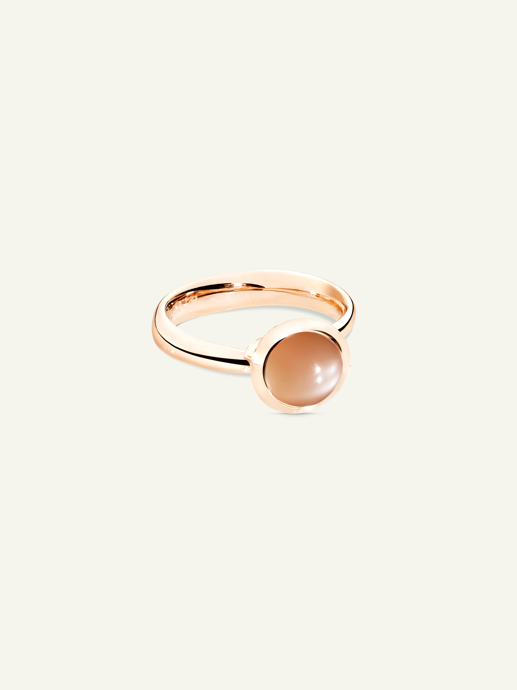 BOUTON Small Ring with Brown Moonstone