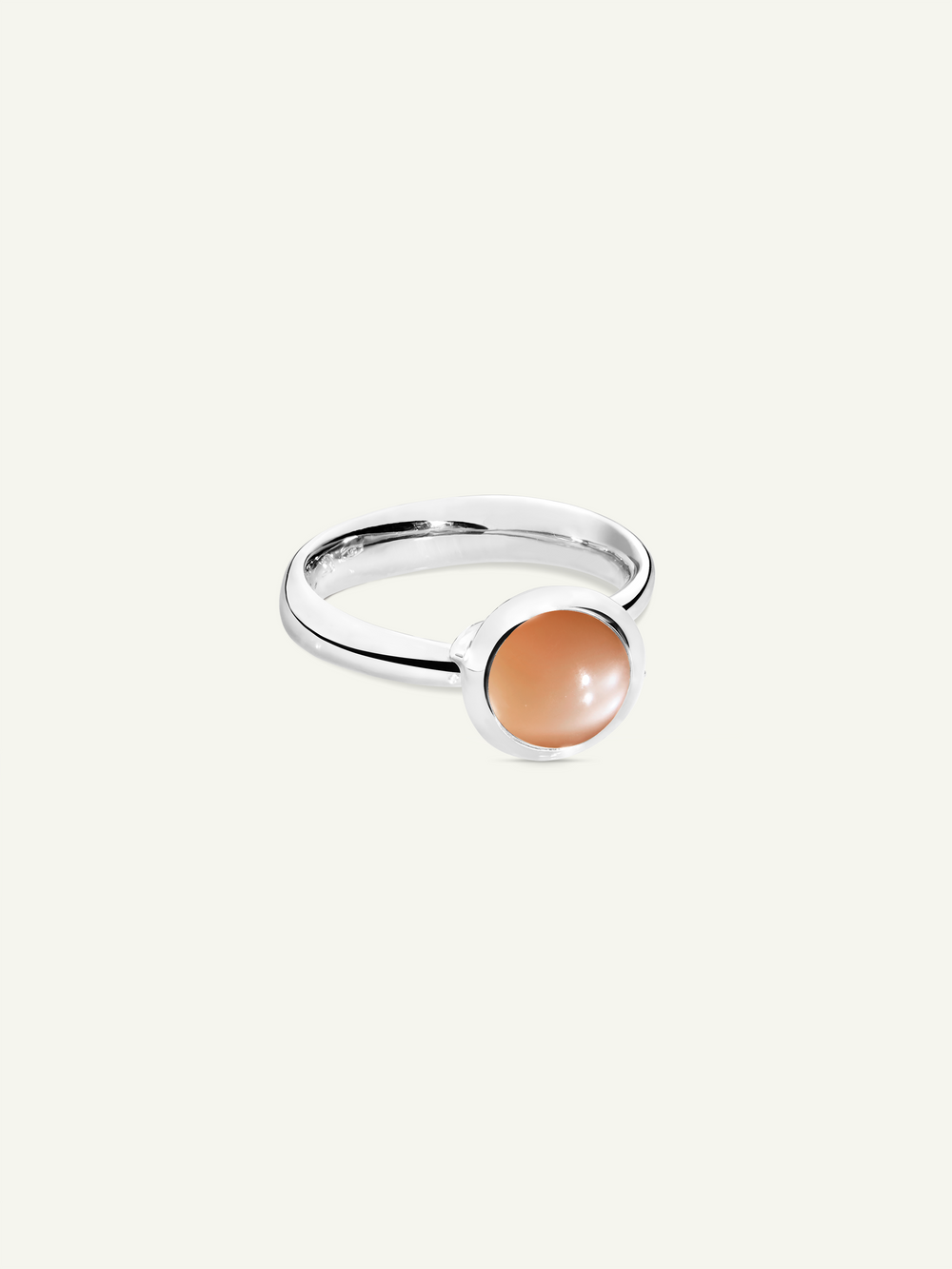 Ring BOUTON small Moonstone brown brown Moonstone
