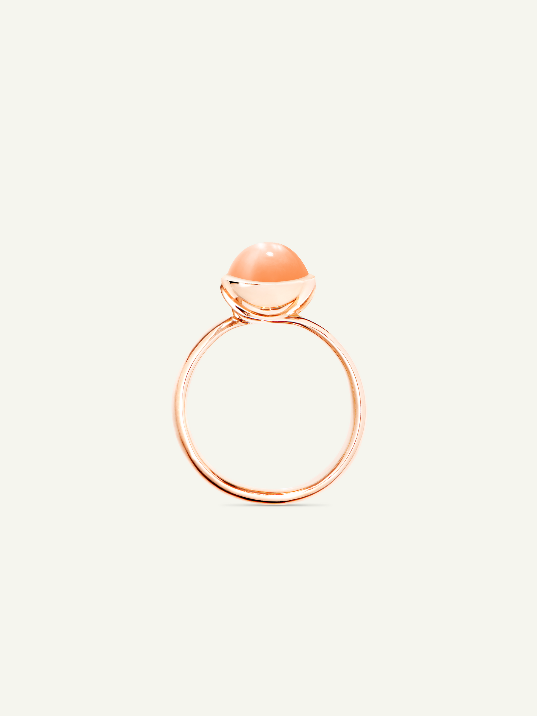 BOUTON Small Ring with Orange Moonstone