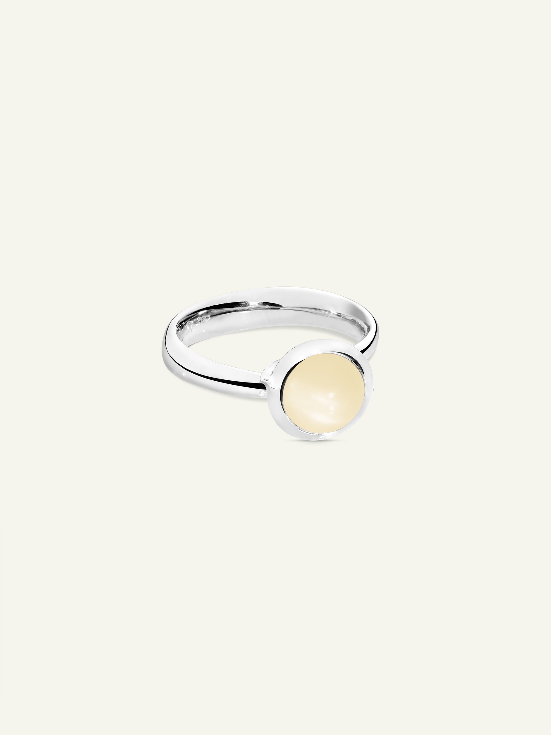 BOUTON Small Ring mit Sand Mondstein