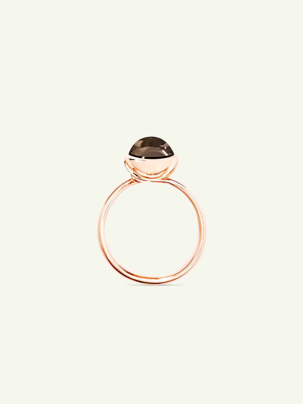Ring BOUTON small Smoky Quartz Smoky Quartz