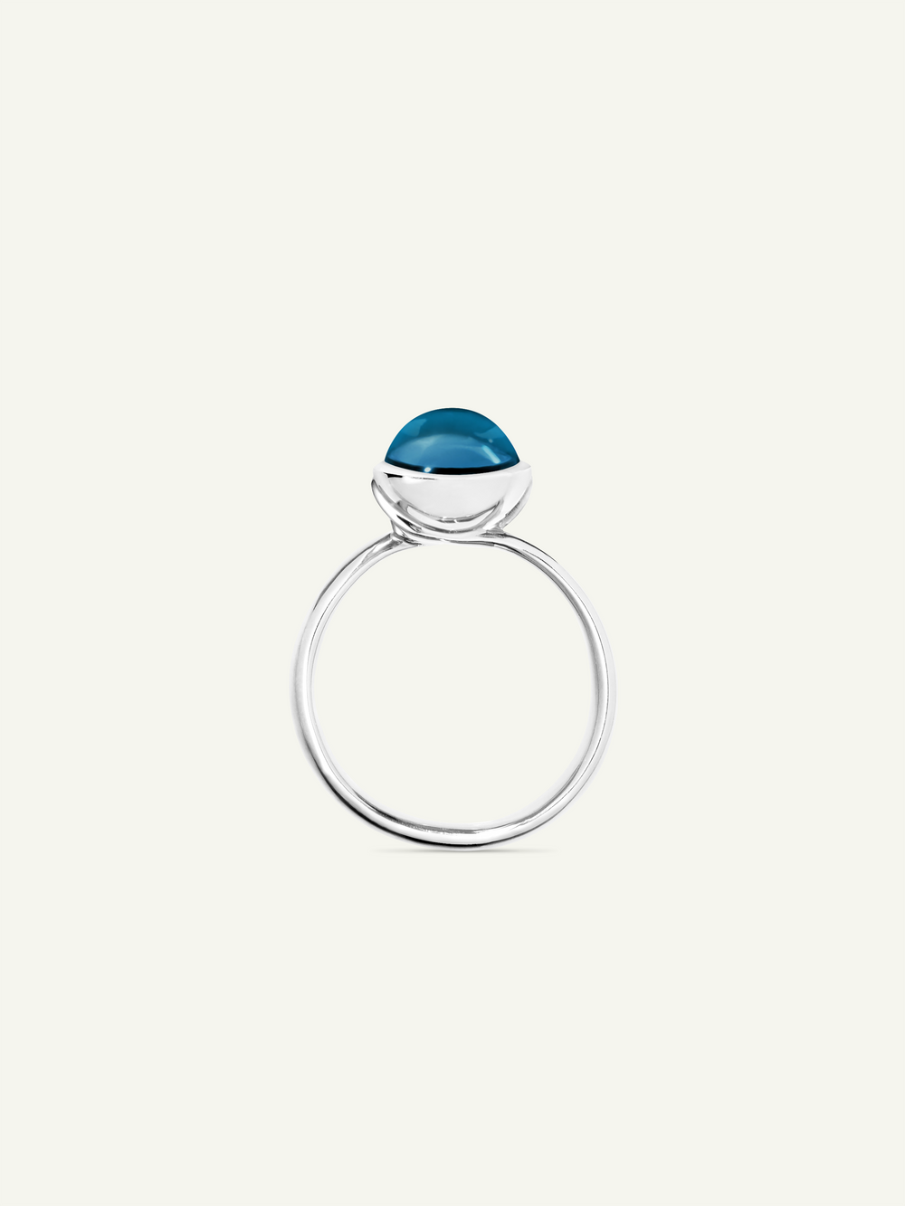 Ring BOUTON small London Topaz London Topaz