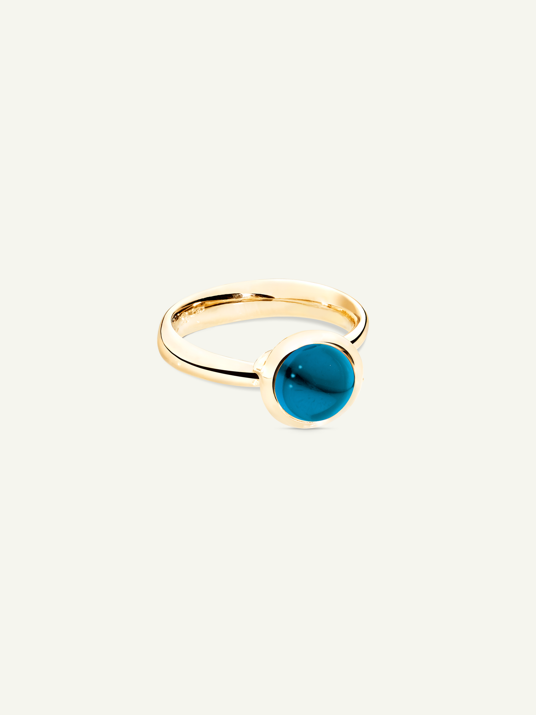 BOUTON Small Ring with London Topaz