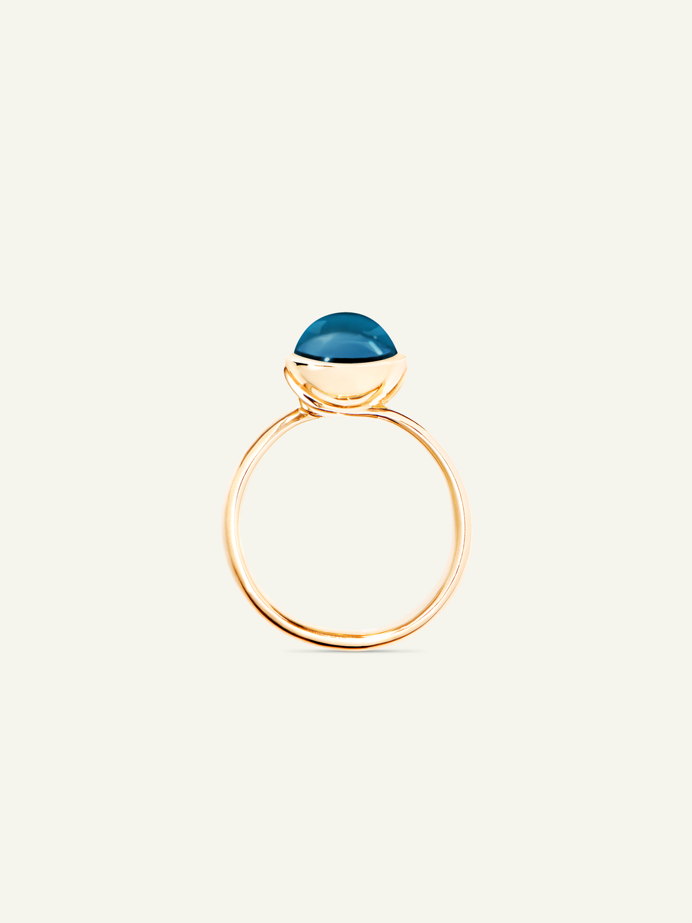 Ring BOUTON small London Topaz London Topaz
