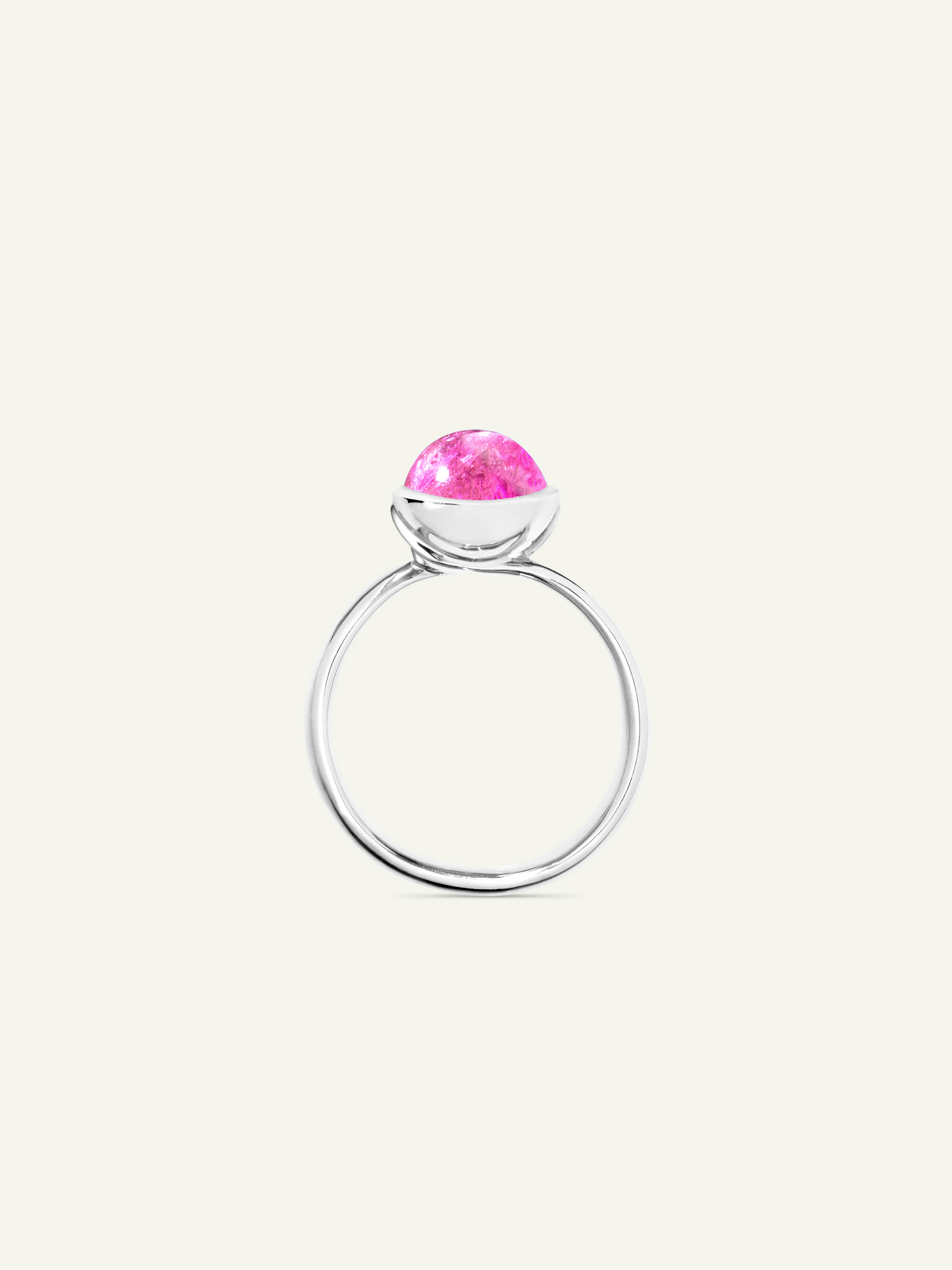 Ring BOUTON small Tourmaline rose rosa Turmalin