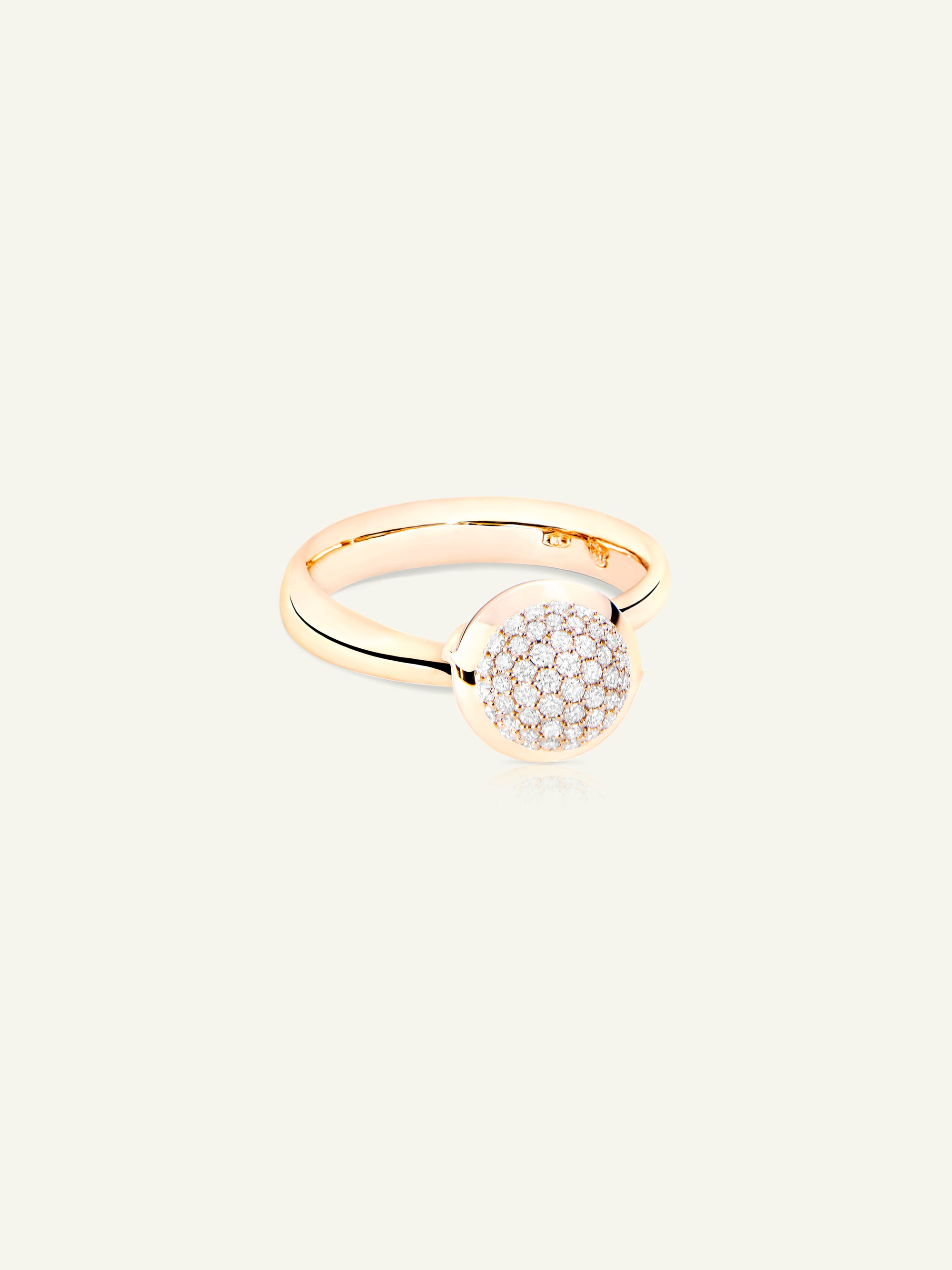 BOUTON Small Ring mit Diamant Pavé