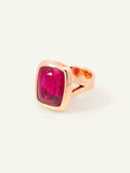 CUSHION Ring with Rubellite