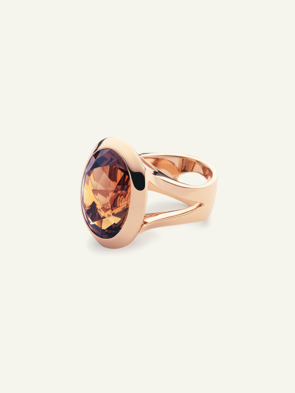 CUSHION Ring with Brown Tourmaline