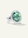 CUSHION Ring with Mint Tourmaline