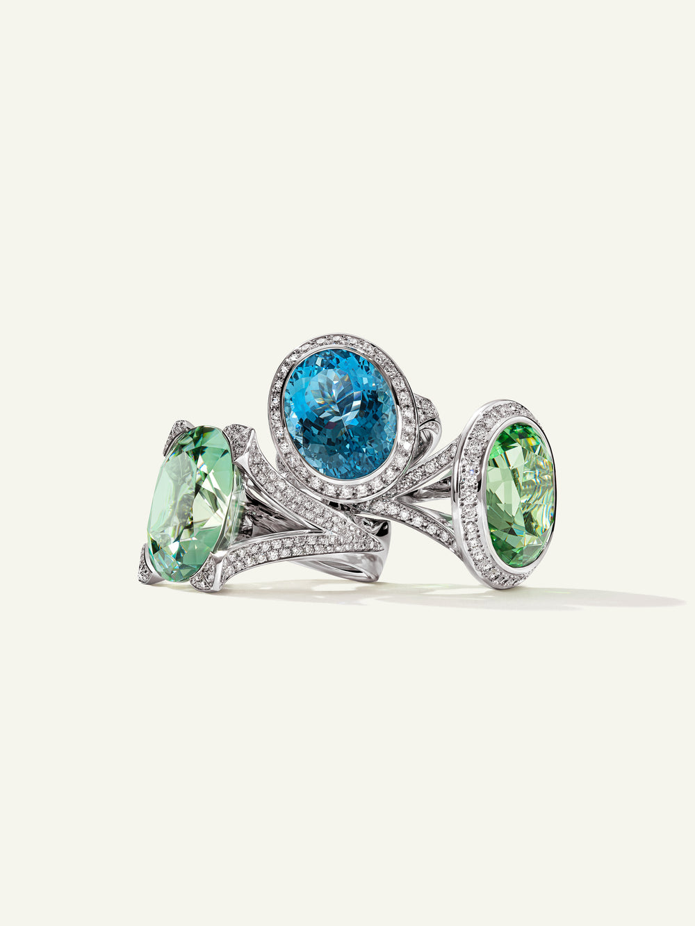 CUSHION Ring with Mint Tourmaline