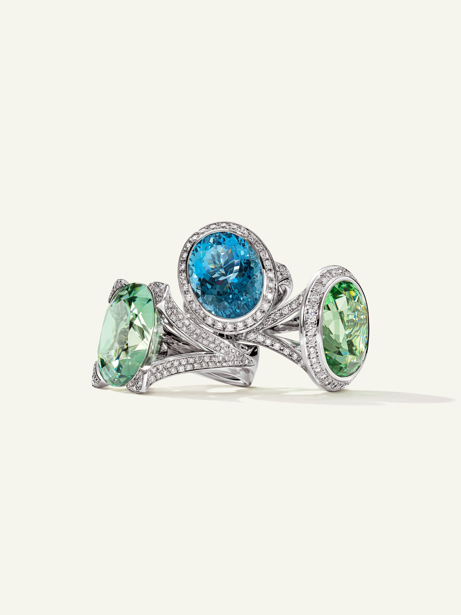 CUSHION Ring with Mint Tourmaline