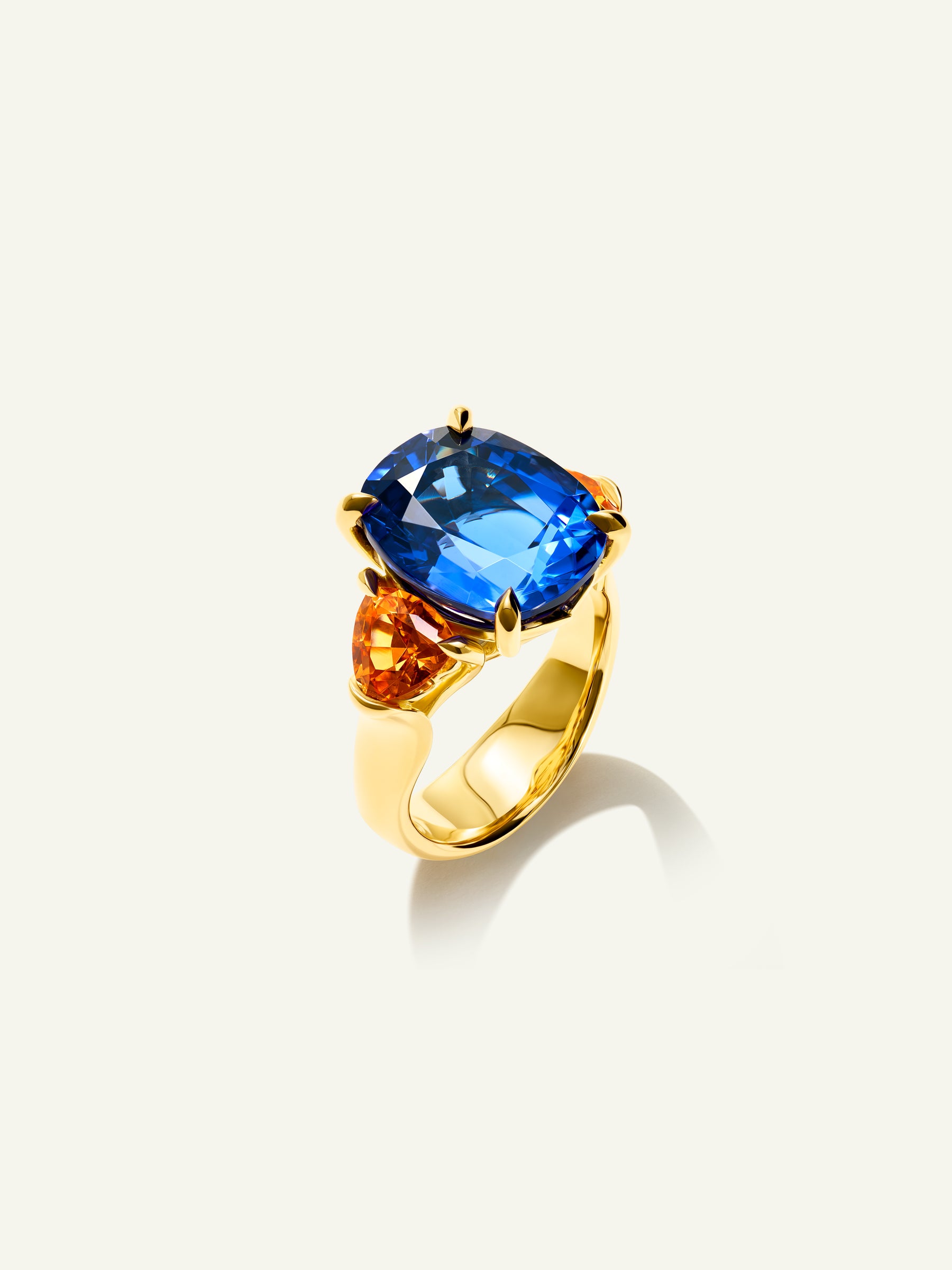 R-GL-Ta10.8-Man-yg | GLAMOUR Ring with Tanzanite