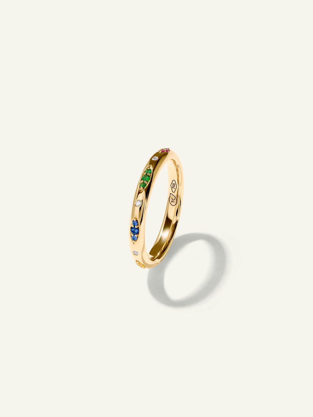 GYPSY Band Ring in 'Candy' Pavé