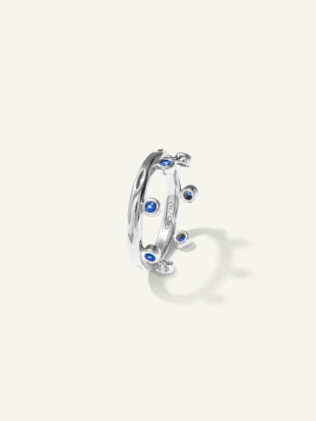 GYPSY Crown Brilliant Cut Ring in 'Ocean'