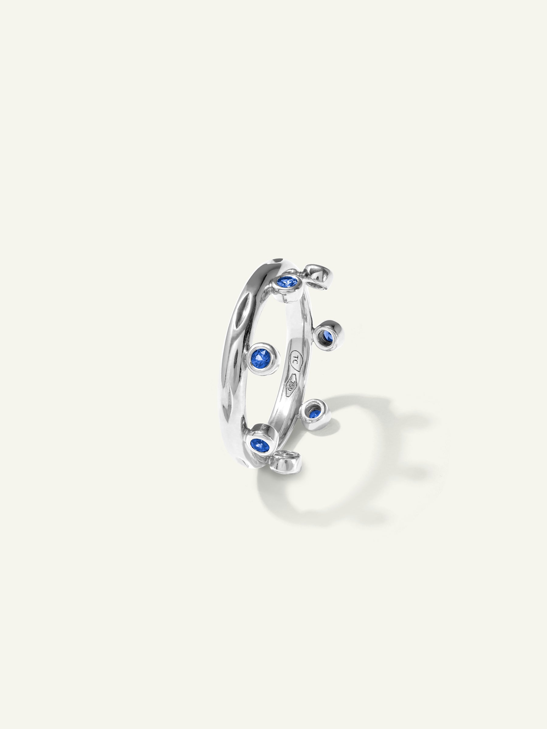 GYPSY Crown Brilliant Cut Ring in 'Ocean'