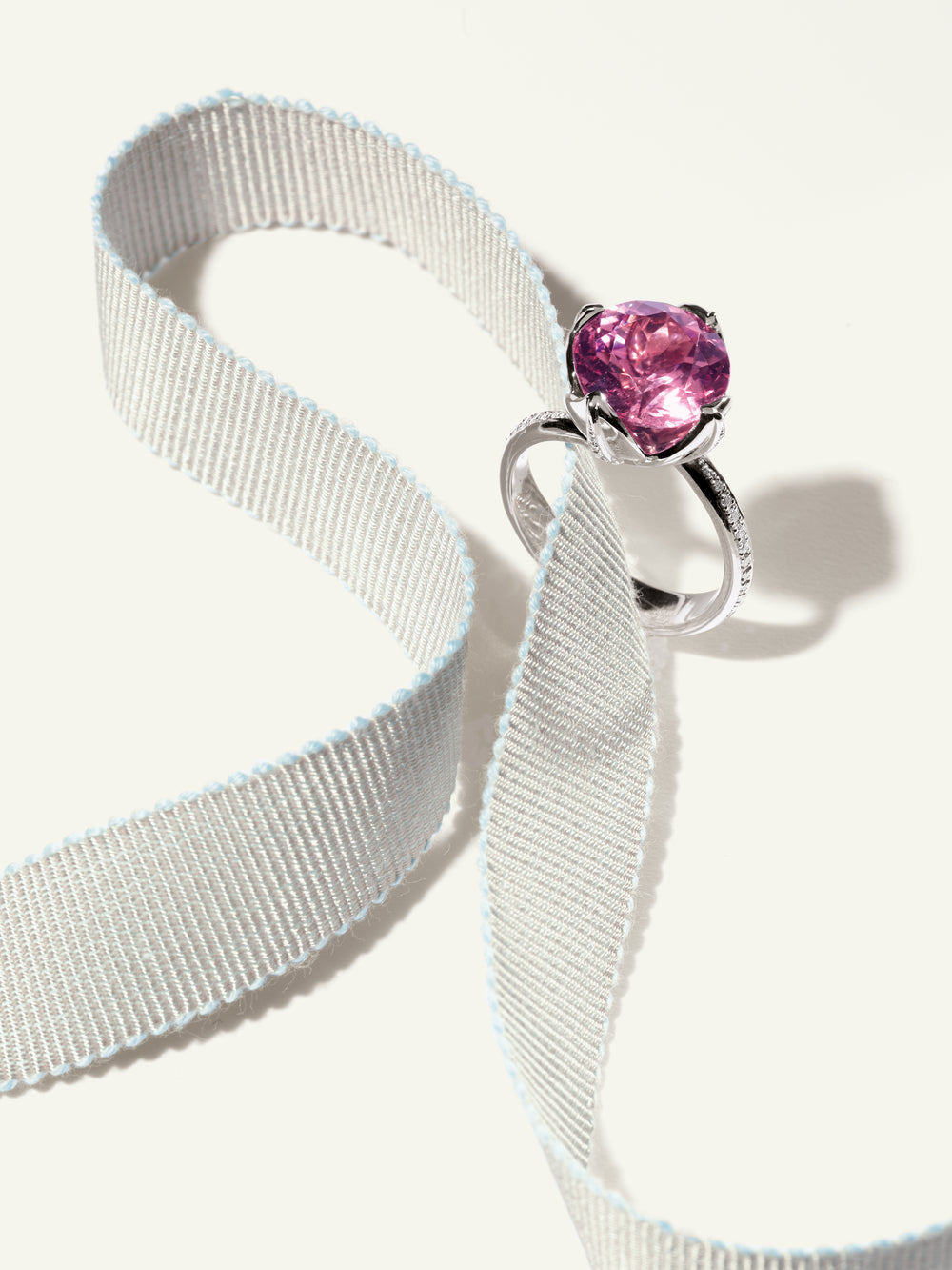 Ring TULIP Tourmaline rose Rosa Turmalin