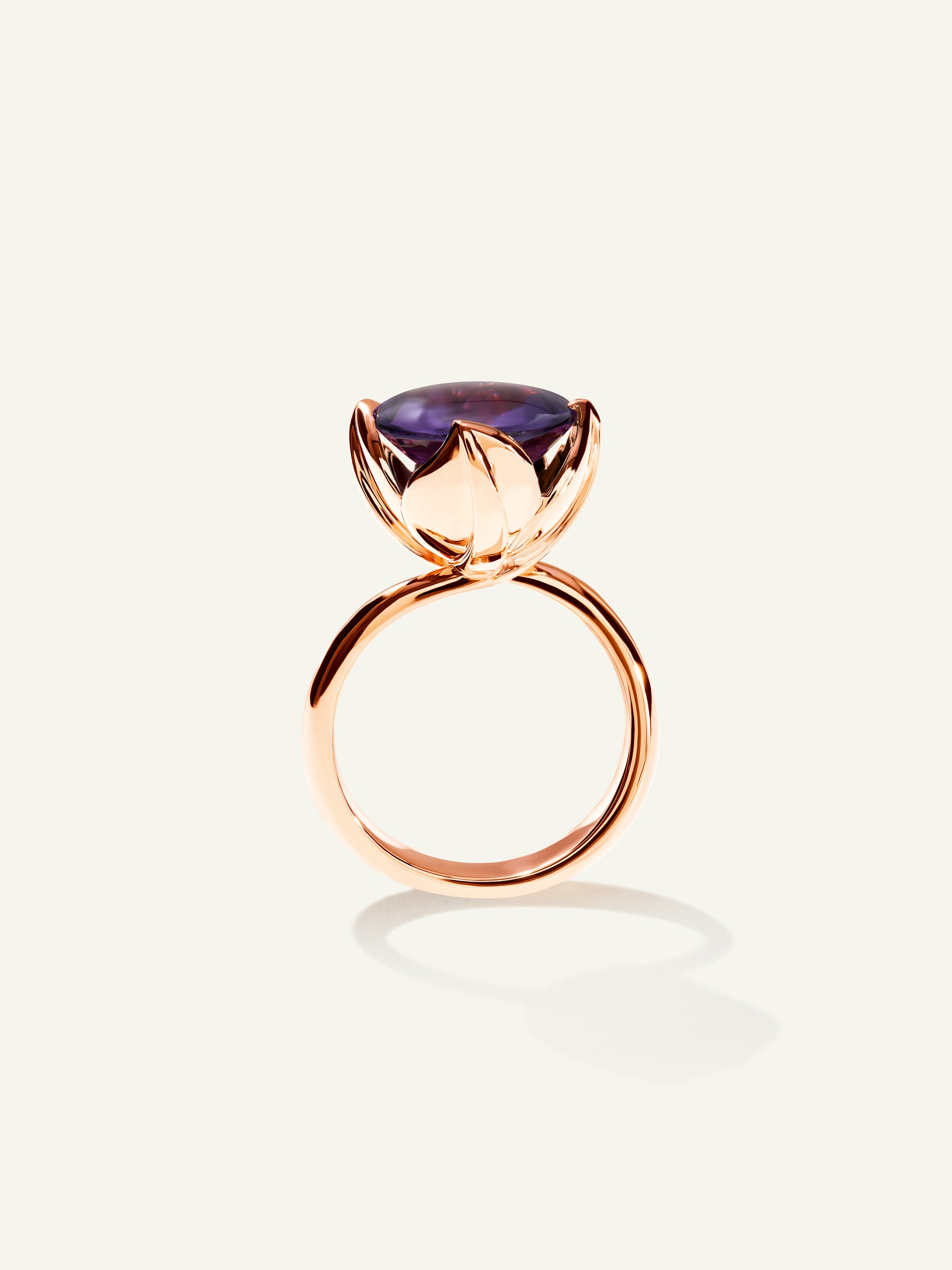 Ring TULIP large Amethyst