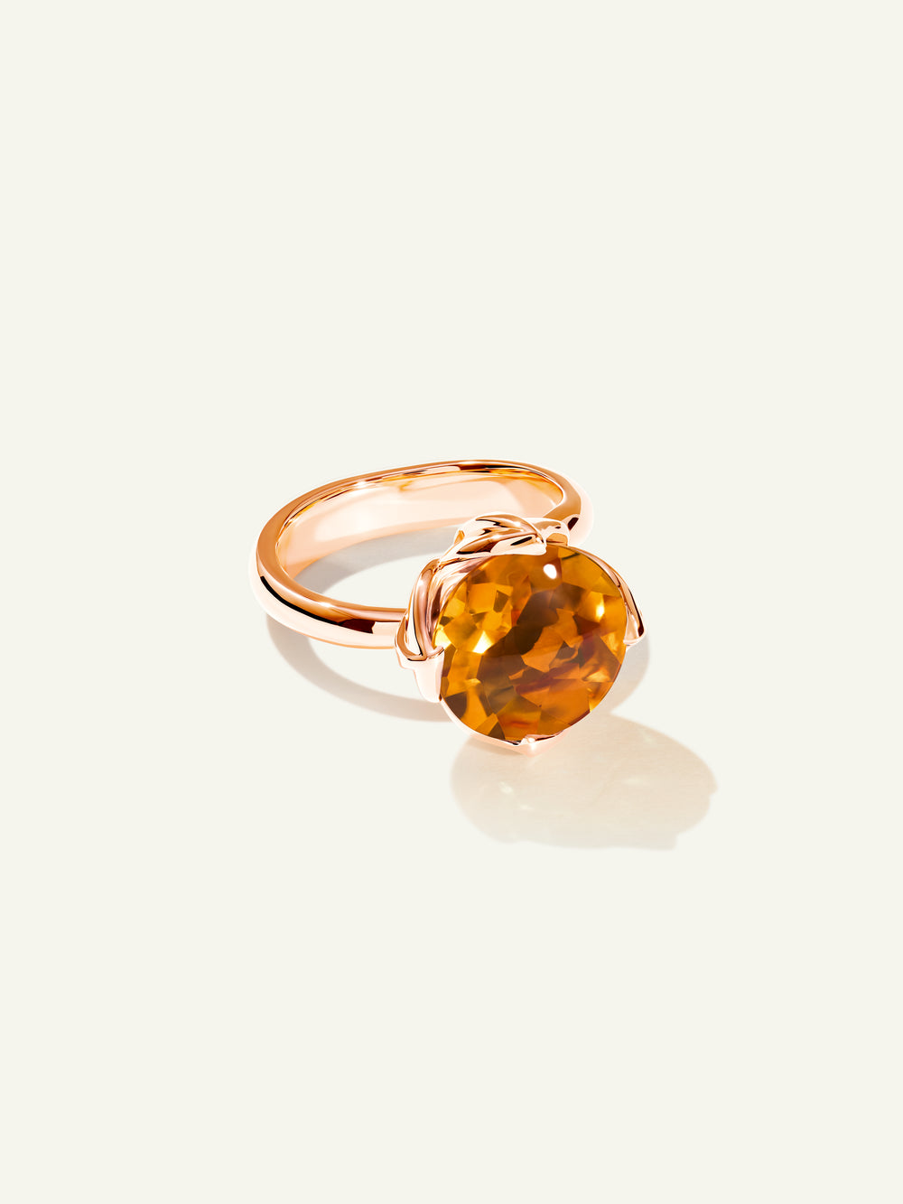 TULIP Large Ring with Citrine