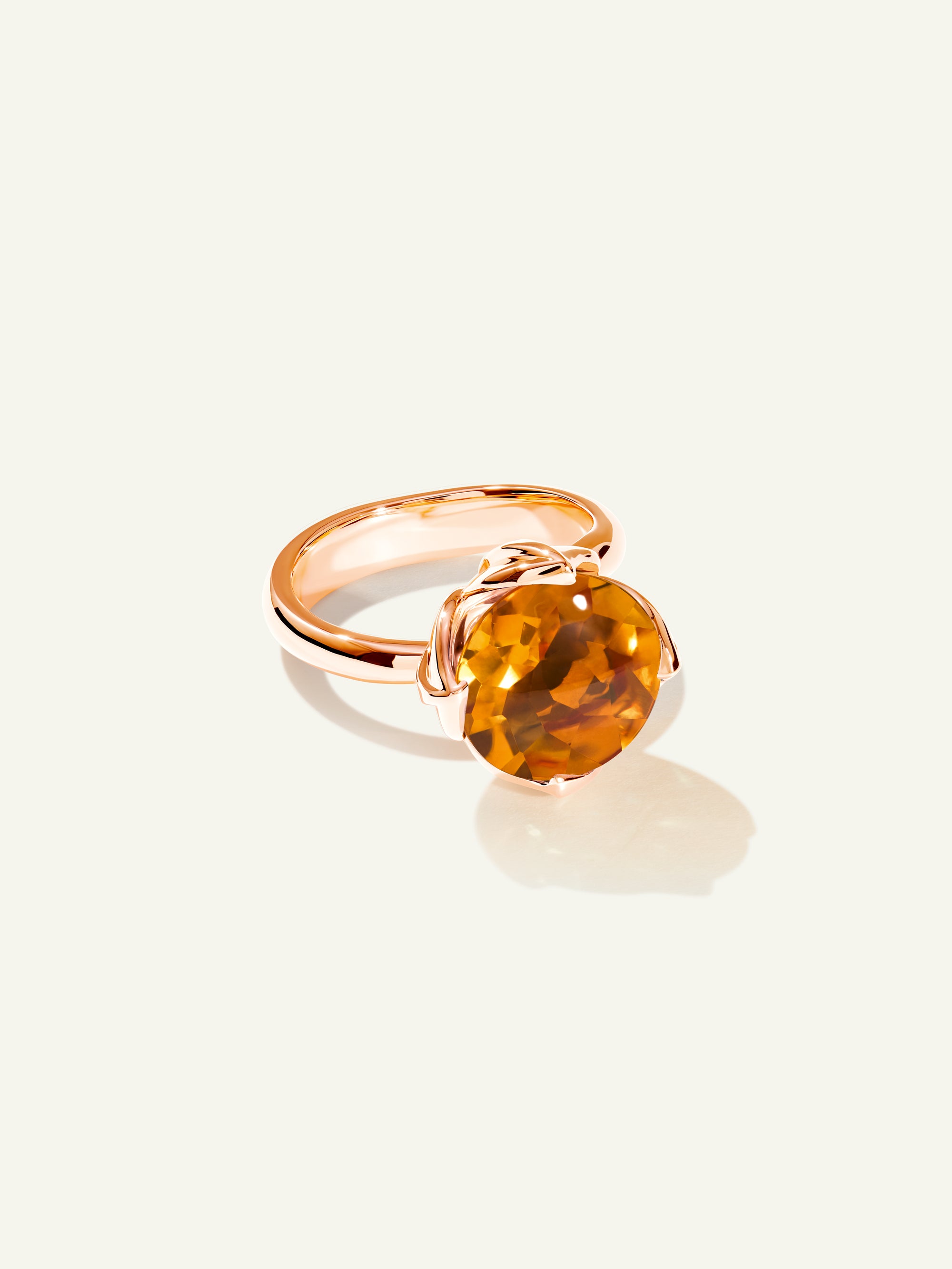 TULIP Large Ring with Citrine