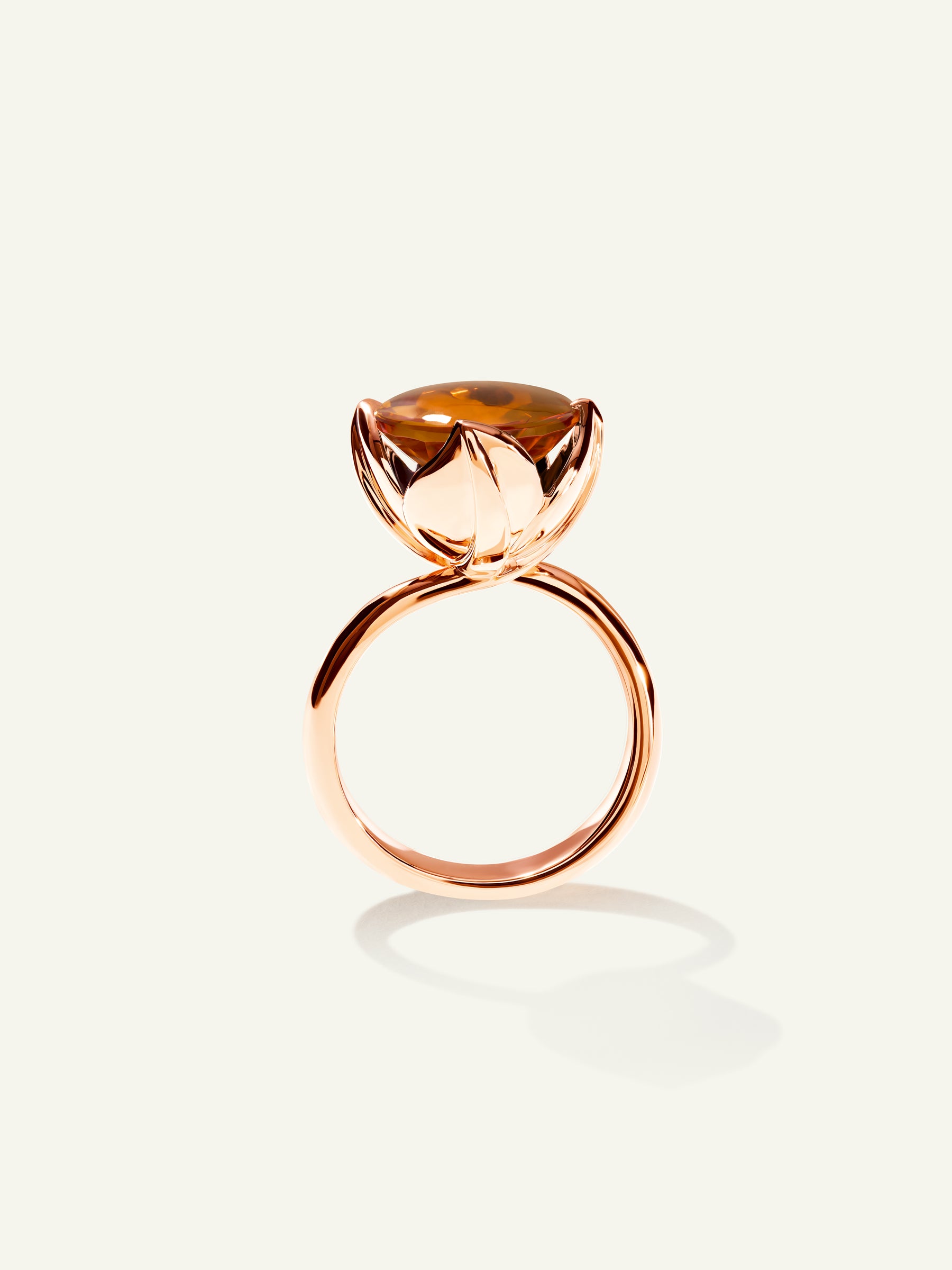 TULIP Large Ring with Citrine