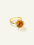 TULIP Large Ring with Citrine