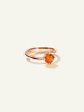 TULIP Ring XS with Mandarin Garnet
