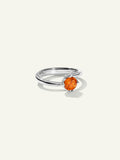 TULIP Ring XS with Mandarin Garnet