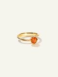 TULIP Ring XS with Mandarin Garnet
