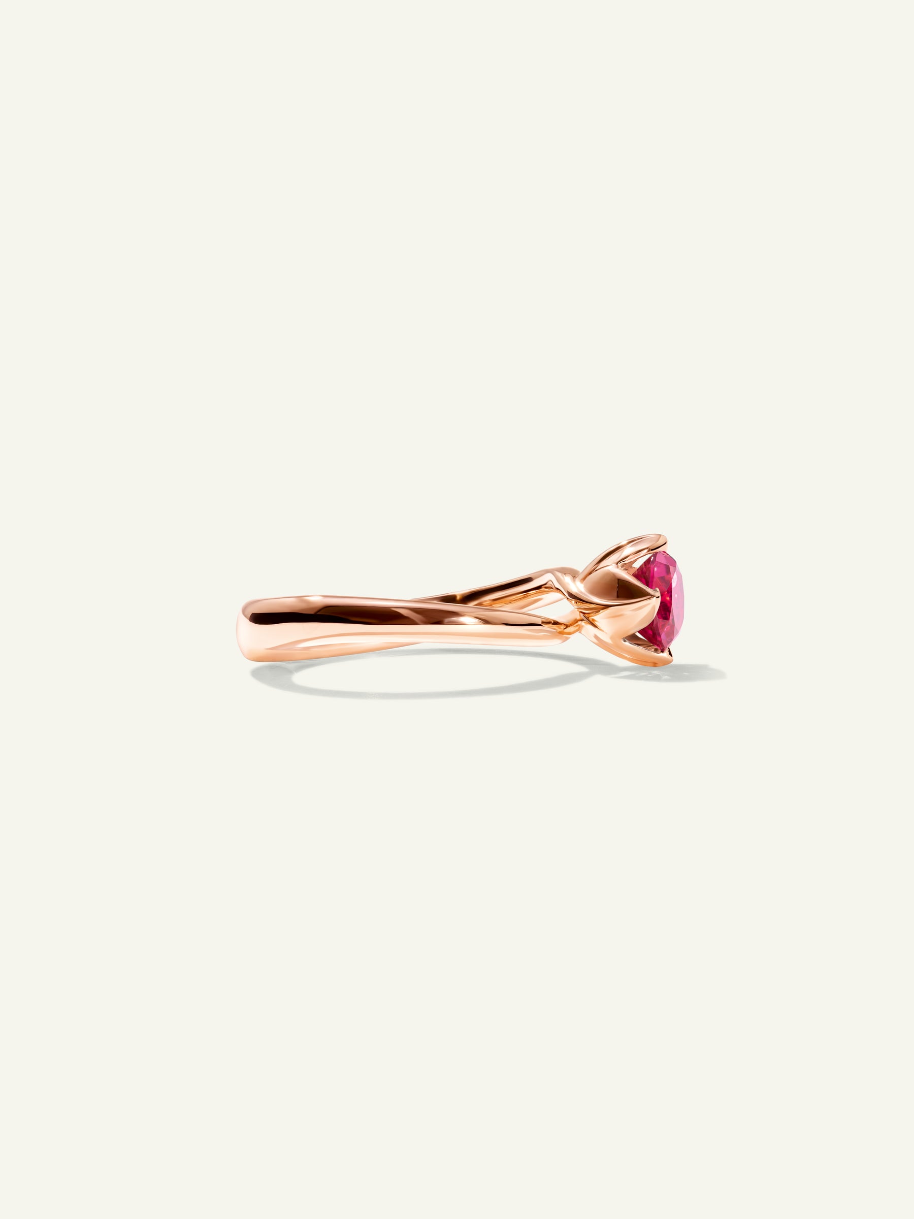 TULIP Ring XS with Rose Tourmaline