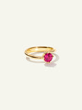 TULIP Ring XS with Rose Tourmaline